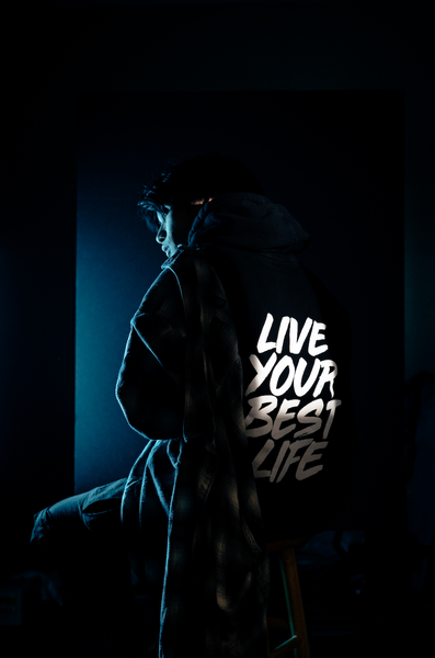 ⚡️ BLACK LIVE YOUR BEST LIFE HOODIE ⚡️