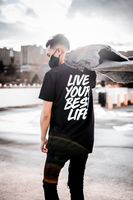 ⚡️ BLACK LIVE YOUR BEST LIFE TEE ⚡️
